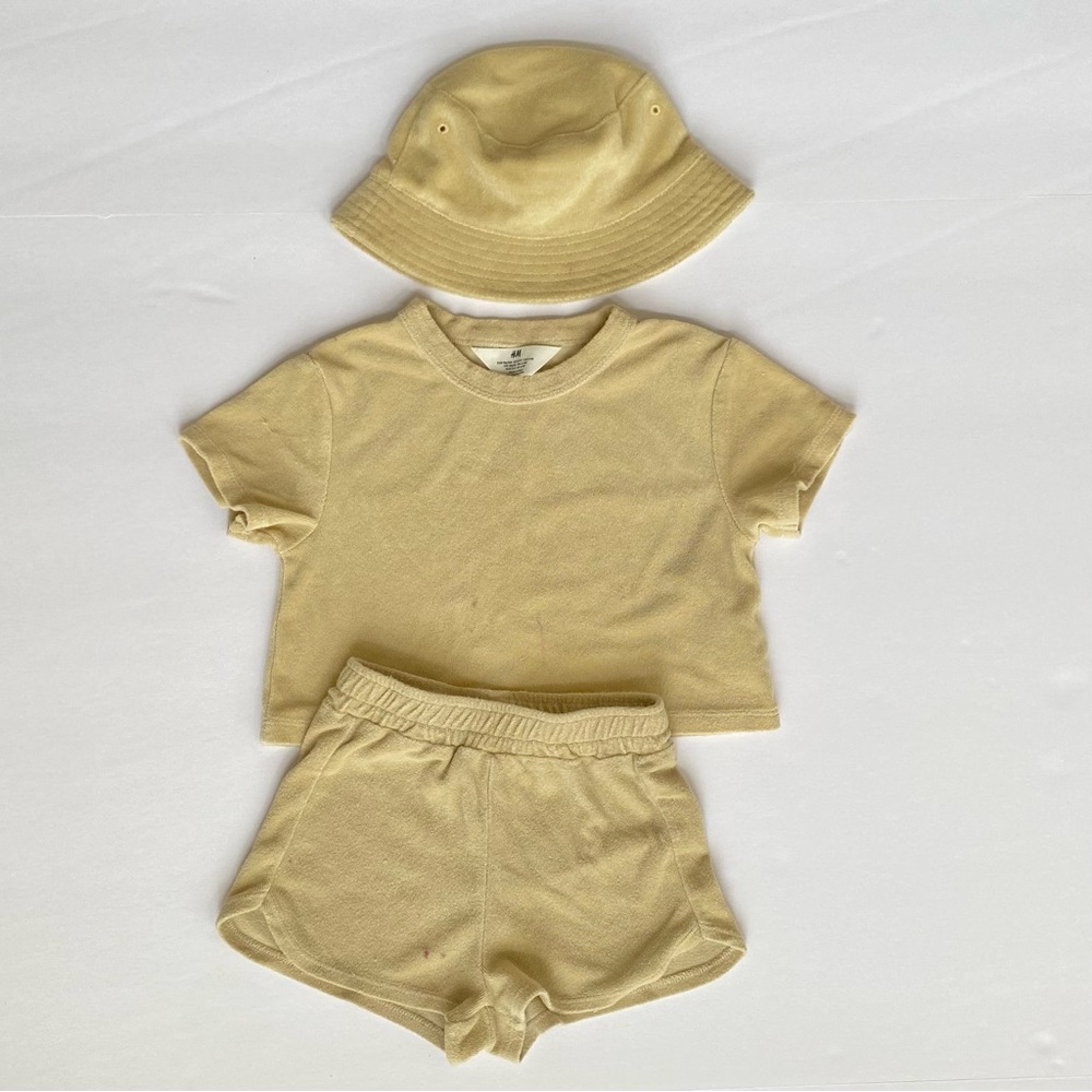 H&M Yellow Terry Set - Picture 2 of 7